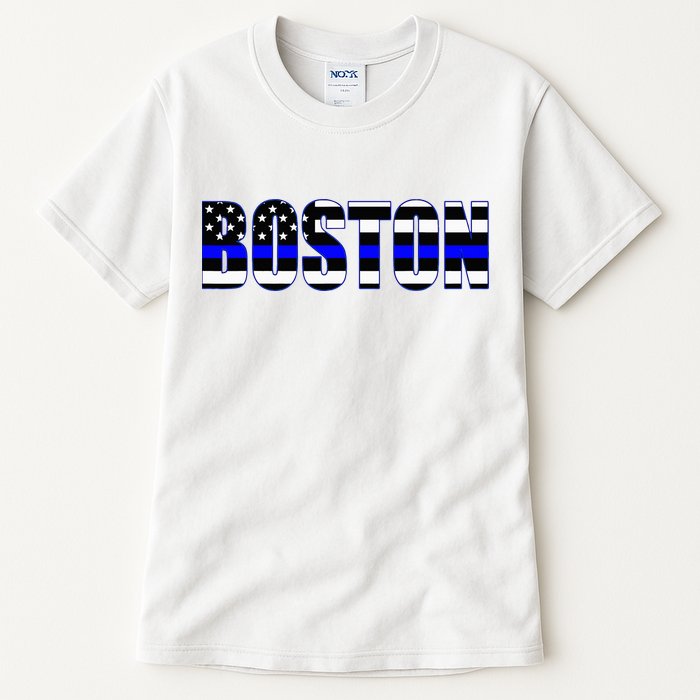 Protect And Serve In Boston Police Flag Pd Tall T-Shirt