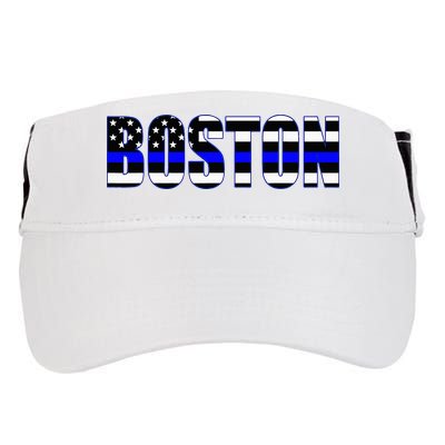 Protect And Serve In Boston Police Flag Pd Adult Drive Performance Visor