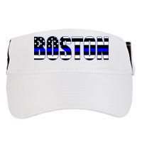 Protect And Serve In Boston Police Flag Pd Adult Drive Performance Visor