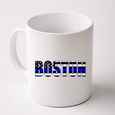 Protect And Serve In Boston Police Flag Pd Mug