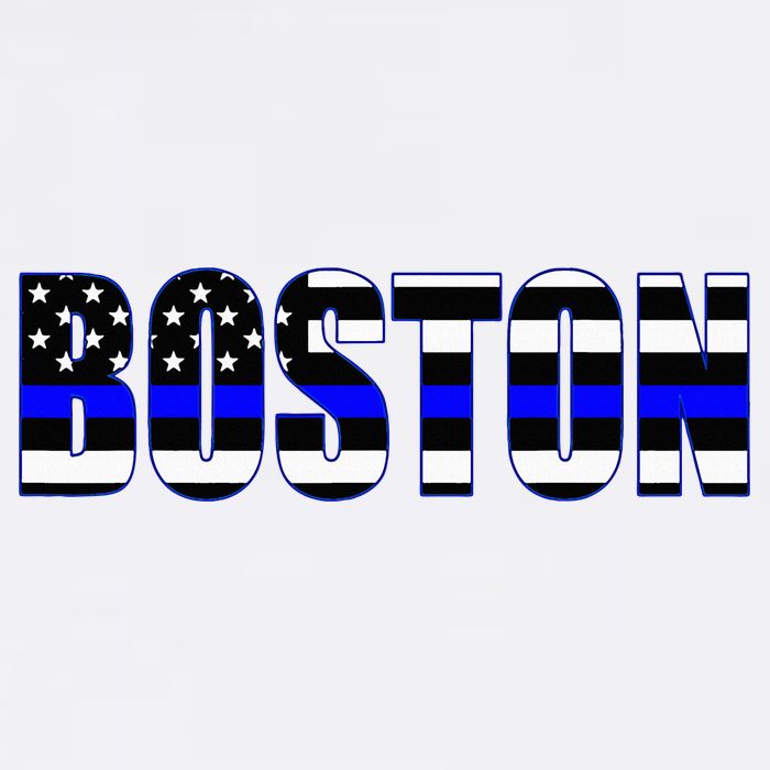 Protect And Serve In Boston Police Flag Pd 15oz Campfire Ceramic Mug