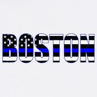 Protect And Serve In Boston Police Flag Pd Flat Bill Trucker Hat