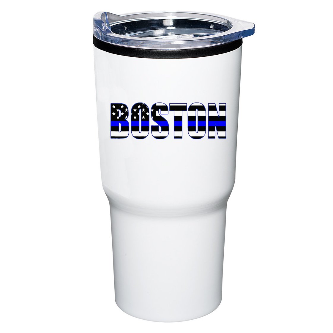 Protect And Serve In Boston Police Flag Pd Tumbler