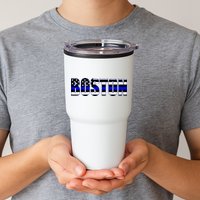 Protect And Serve In Boston Police Flag Pd Tumbler