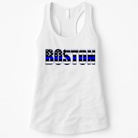 Protect And Serve In Boston Police Flag Pd Womens Tank Top