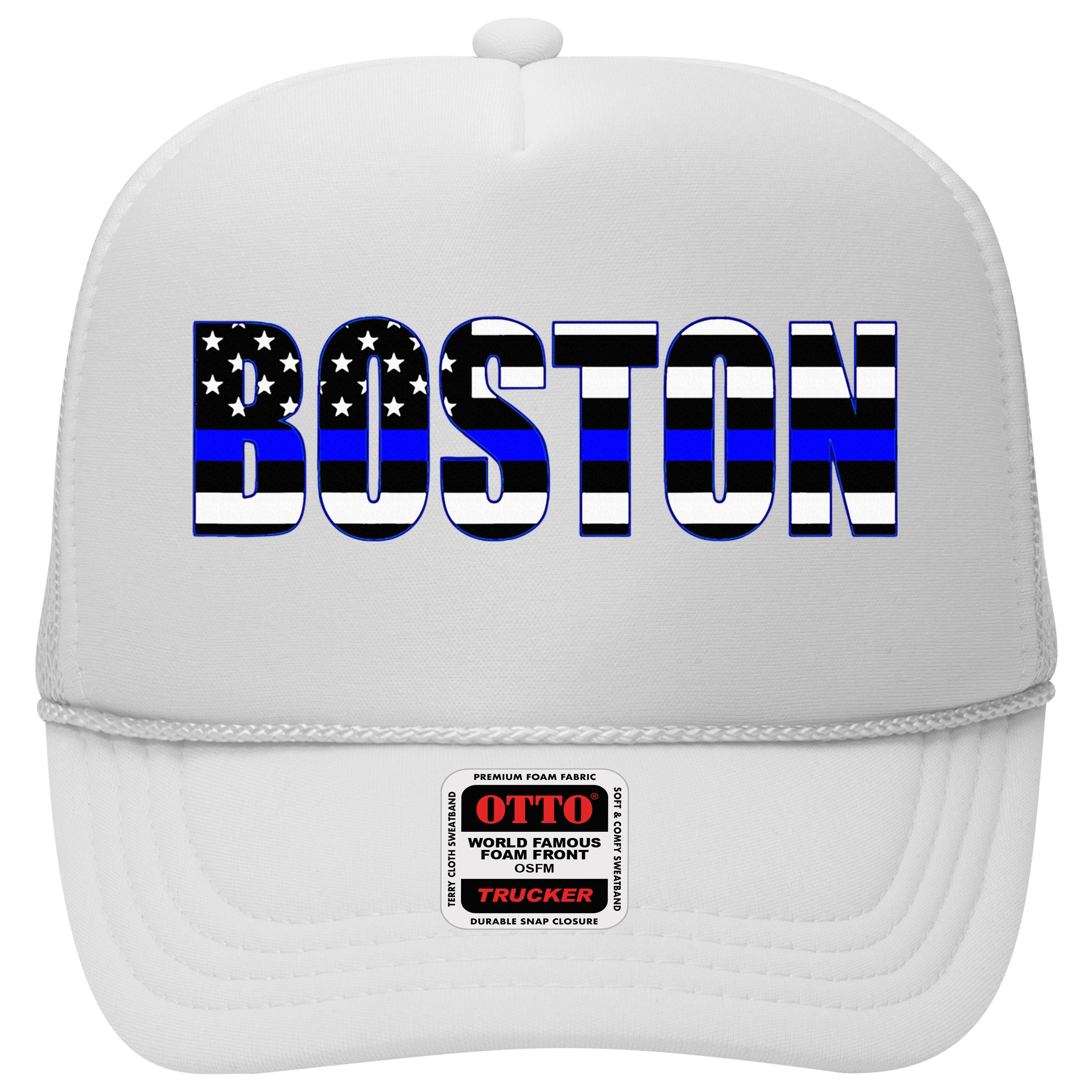 Protect And Serve In Boston Police Flag Pd Hat