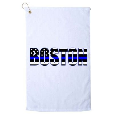 Protect And Serve In Boston Police Flag Pd Golf Towel