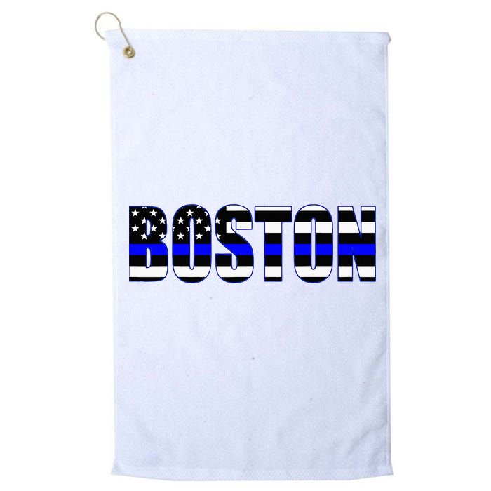 Protect And Serve In Boston Police Flag Pd Golf Towel