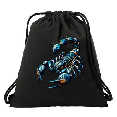 Polygon Art Scorpion Scorpions Drawstring Bag
