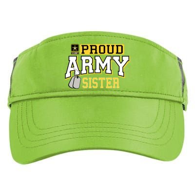 Proud Army Sister Gift Military Pride Gift Adult Drive Performance Visor