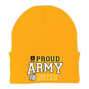 Proud Army Sister Gift Military Pride Gift Knit Cap Winter Beanie