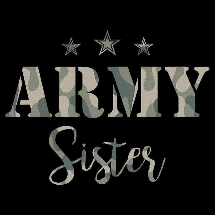 Proud Army Sister Camouflage Army Sister Cooling Performance Crew T-Shirt