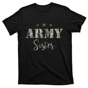 Proud Army Sister Camouflage Army Sister T-Shirt