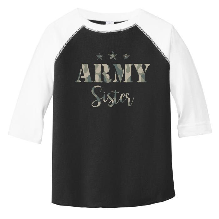 Proud Army Sister Camouflage Army Sister Toddler Fine Jersey T-Shirt