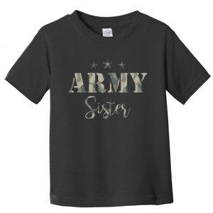 Proud Army Sister Camouflage Army Sister Toddler T-Shirt