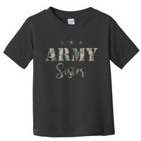 Proud Army Sister Camouflage Army Sister Toddler T-Shirt