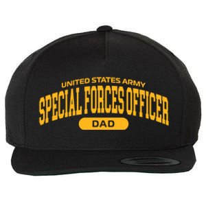 Proud Army Special Forces Officer Dad Gift Wool Snapback Cap