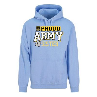 Proud Army Sister Gift Military Pride Gift Unisex Surf Hoodie