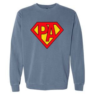 Physician Assistant SuperHero PA Costume Halloween Gifts Garment-Dyed Sweatshirt