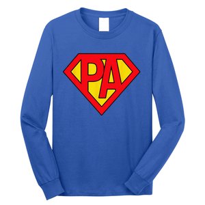 Physician Assistant SuperHero PA Costume Halloween Gifts Long Sleeve Shirt