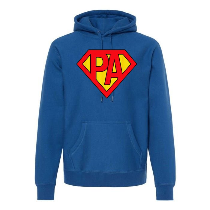 Physician Assistant SuperHero PA Costume Halloween Gifts Premium Hoodie