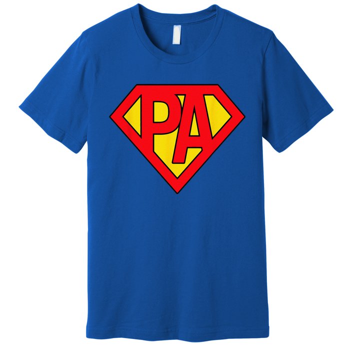 Physician Assistant SuperHero PA Costume Halloween Gifts Premium T-Shirt