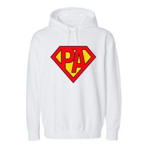 Physician Assistant SuperHero PA Costume Halloween Gifts Garment-Dyed Fleece Hoodie