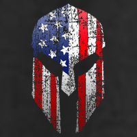 Patriotic American Spartan Warrior Usa Flag Helmet Beanie