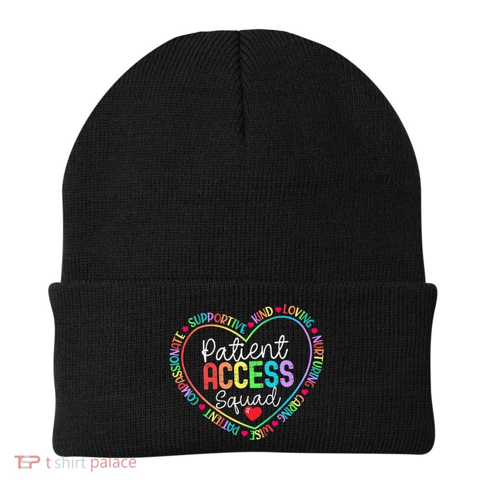 Patient Access Squad Specialist Rainbow Appreciation Knit Cap Winter Beanie