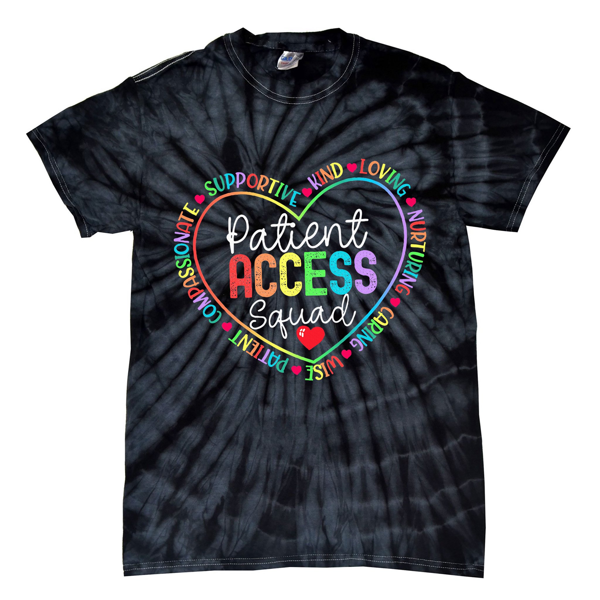 Patient Access Squad Specialist Rainbow Appreciation Tie-Dye T-Shirt