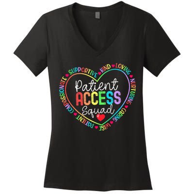 Patient Access Squad Specialist Rainbow Appreciation Women's V-Neck T-Shirt