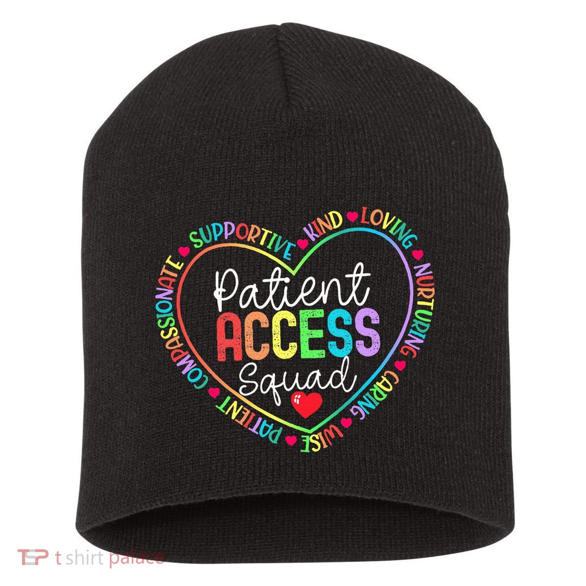 Patient Access Squad Specialist Rainbow Appreciation Short Acrylic Beanie