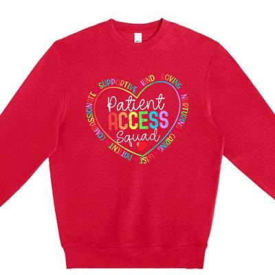 Patient Access Squad Specialist Rainbow Appreciation Premium Crewneck Sweatshirt