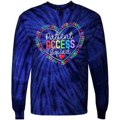 Patient Access Squad Specialist Rainbow Appreciation Tie-Dye Long Sleeve Shirt