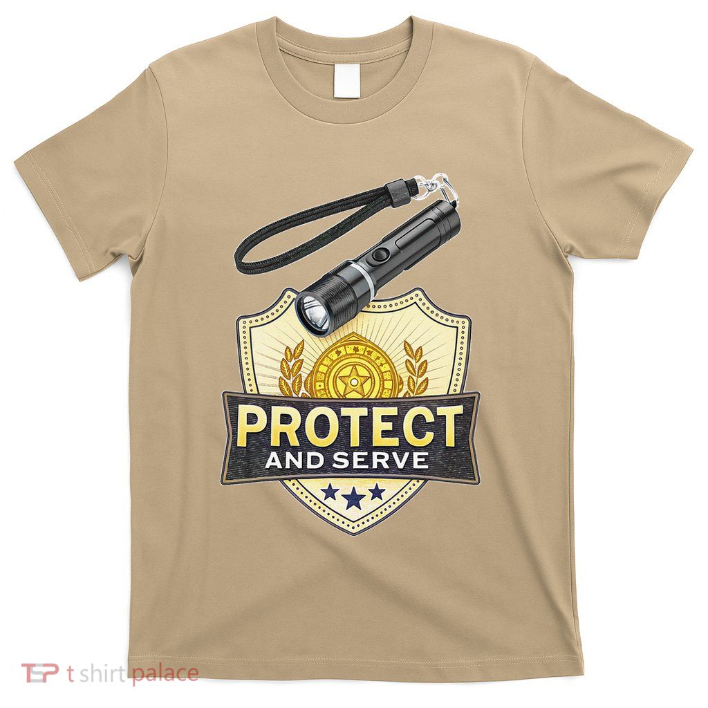 Protect And Serve Shield Emblem T-Shirt