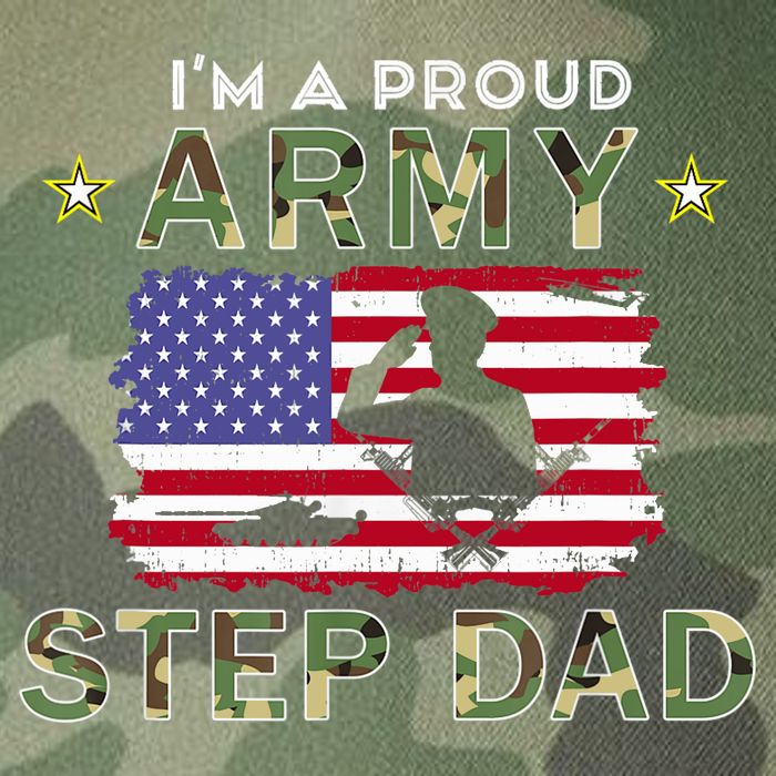 Proud Army StepDad-I'm A Proud Army Step Dad Camouflage Army Legacy Tie Dye Trucker Hat