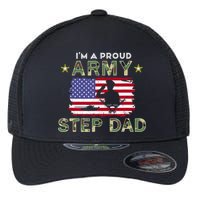 Proud Army StepDad-I'm A Proud Army Step Dad Camouflage Army Flexfit Unipanel Trucker Cap