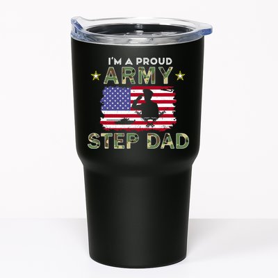 Proud Army StepDad-I'm A Proud Army Step Dad Camouflage Army Tumbler