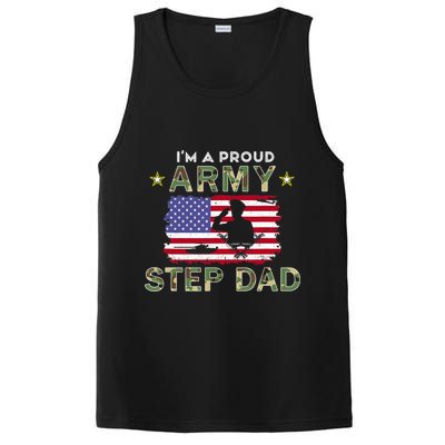 Proud Army StepDad-I'm A Proud Army Step Dad Camouflage Army PosiCharge Competitor Tank