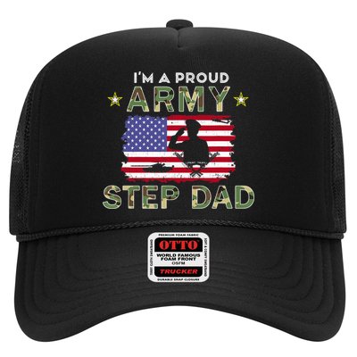 Proud Army StepDad-I'm A Proud Army Step Dad Camouflage Army Trucker Hat