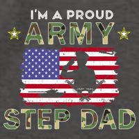 Proud Army StepDad-I'm A Proud Army Step Dad Camouflage Army Vector Backpack