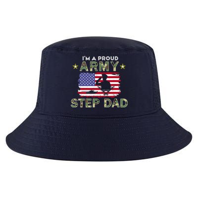 Proud Army StepDad-I'm A Proud Army Step Dad Camouflage Army Cool Comfort Performance Bucket Hat