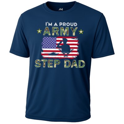 Proud Army StepDad-I'm A Proud Army Step Dad Camouflage Army Performance Shirt