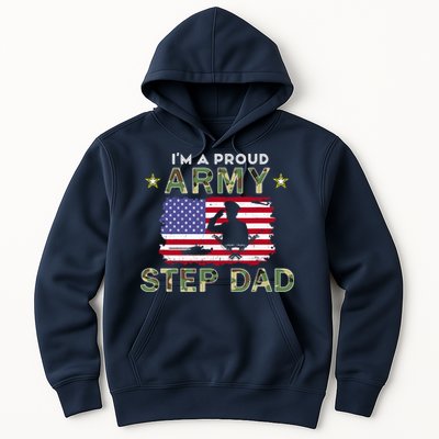 Proud Army StepDad-I'm A Proud Army Step Dad Camouflage Army Hoodie