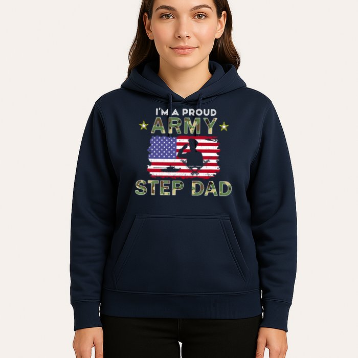 Proud Army StepDad-I'm A Proud Army Step Dad Camouflage Army Hoodie