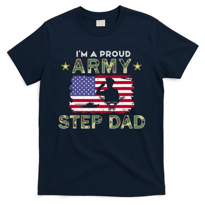Proud Army StepDad-I'm A Proud Army Step Dad Camouflage Army T-Shirt