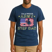 Proud Army StepDad-I'm A Proud Army Step Dad Camouflage Army Tall T-Shirt