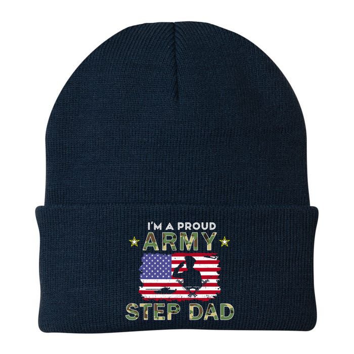 Proud Army StepDad-I'm A Proud Army Step Dad Camouflage Army Beanie