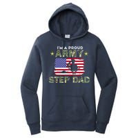 Proud Army StepDad-I'm A Proud Army Step Dad Camouflage Army Women's Pullover Hoodie