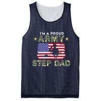 Proud Army StepDad-I'm A Proud Army Step Dad Camouflage Army Mesh Reversible Basketball Jersey Tank